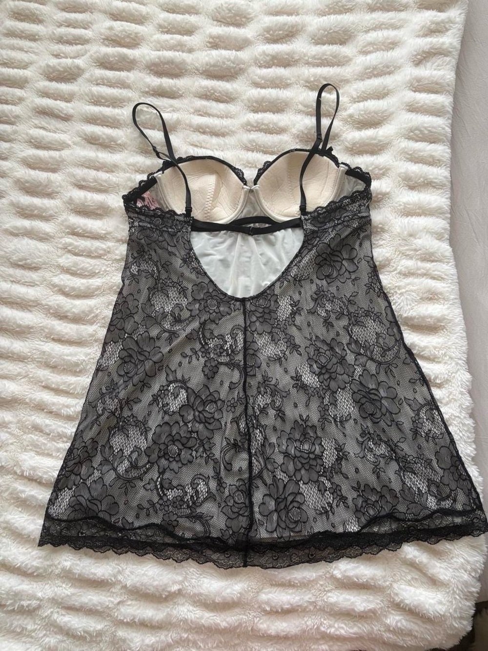 Victoria's Secret Black Lace Babydoll Chemise - Picture 4 of 7